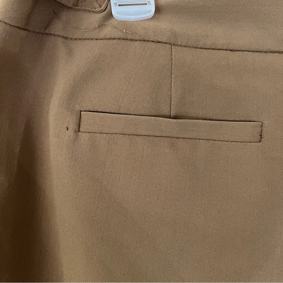 2/$25 Larry Levine Womens Cullote Pants Capri 10 Brown High Waist Flat Loose - Picture 12 of 16